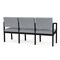 Lesro Lenox 3 Seat Tandem Seating W/ No Center Arms, 64.5 in W 24.5 in L 32 in H LS3101 - alternate 2